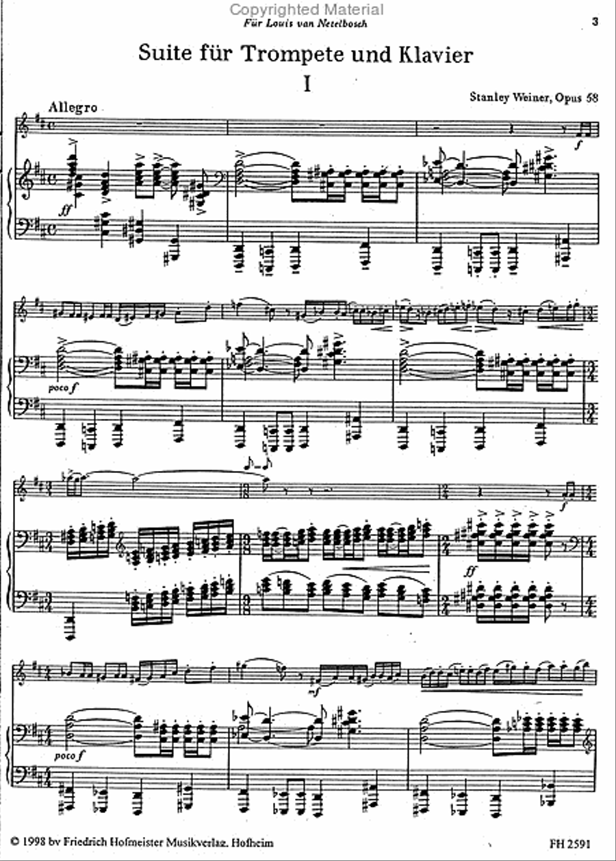 Suite Suite Trumpet Solo scores gallery preview page 2