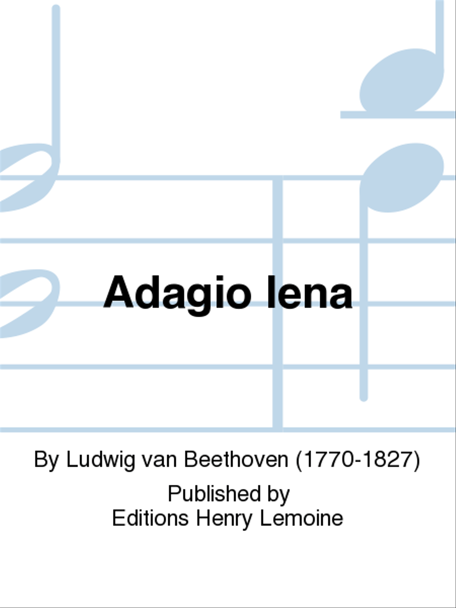 Adagio Iena Violin Solo scores gallery preview page 1