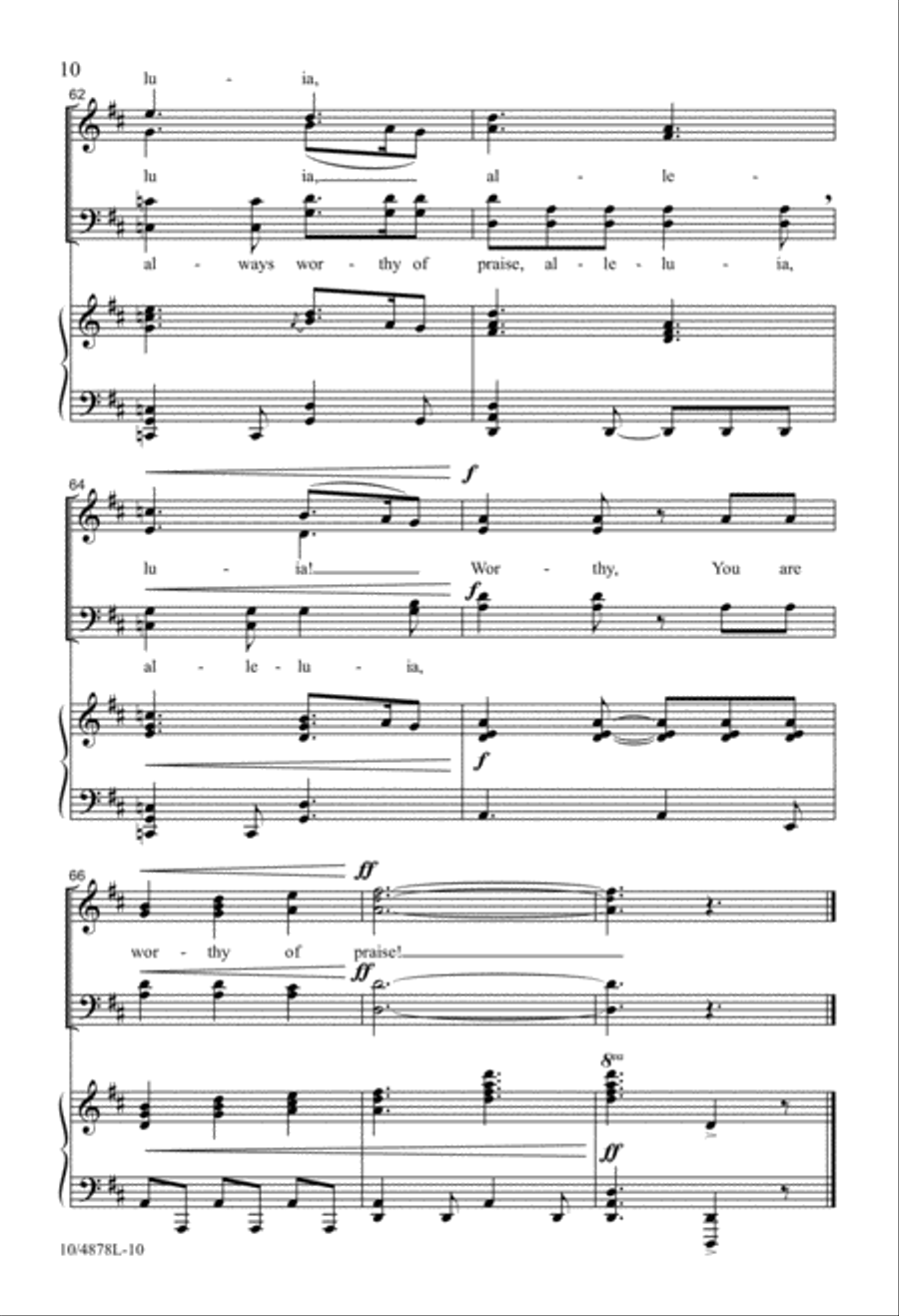 Always Worthy of Praise 4-Part scores gallery preview page 10
