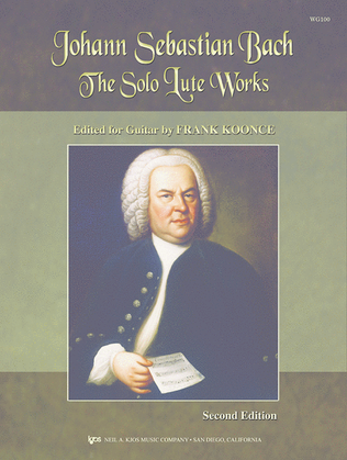 Book cover for The Solo Lute Works of Johann Sebastian Bach