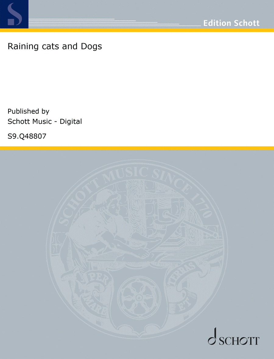 Raining cats and Dogs Piano Solo scores gallery preview page 1