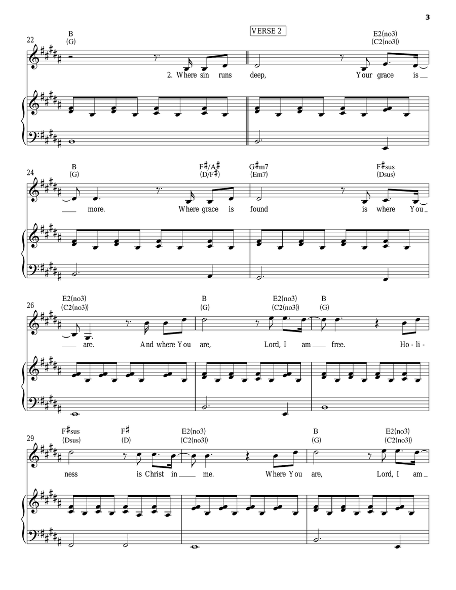 Lord, I Need You Guitar scores gallery preview page 3