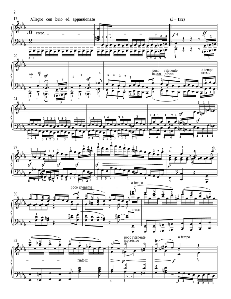 Piano Sonata No. 32 In C minor, Op. 111 Piano Solo scores gallery preview page 2