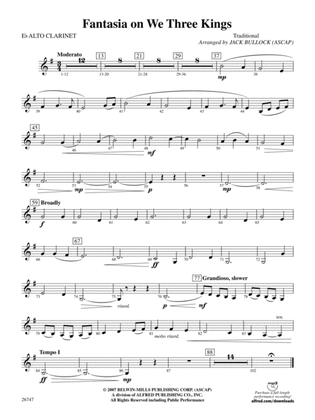 Fantasia on We Three Kings: E-flat Alto Clarinet