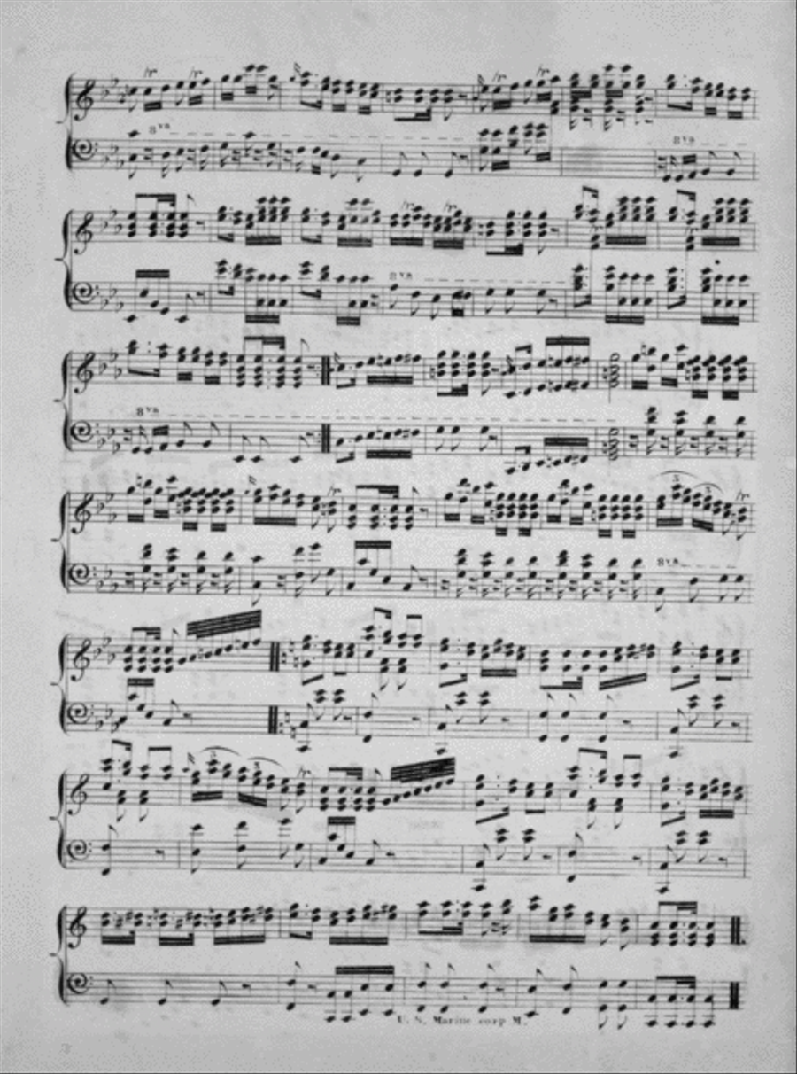 March of the United States Marine Corps Piano Solo scores gallery preview page 2