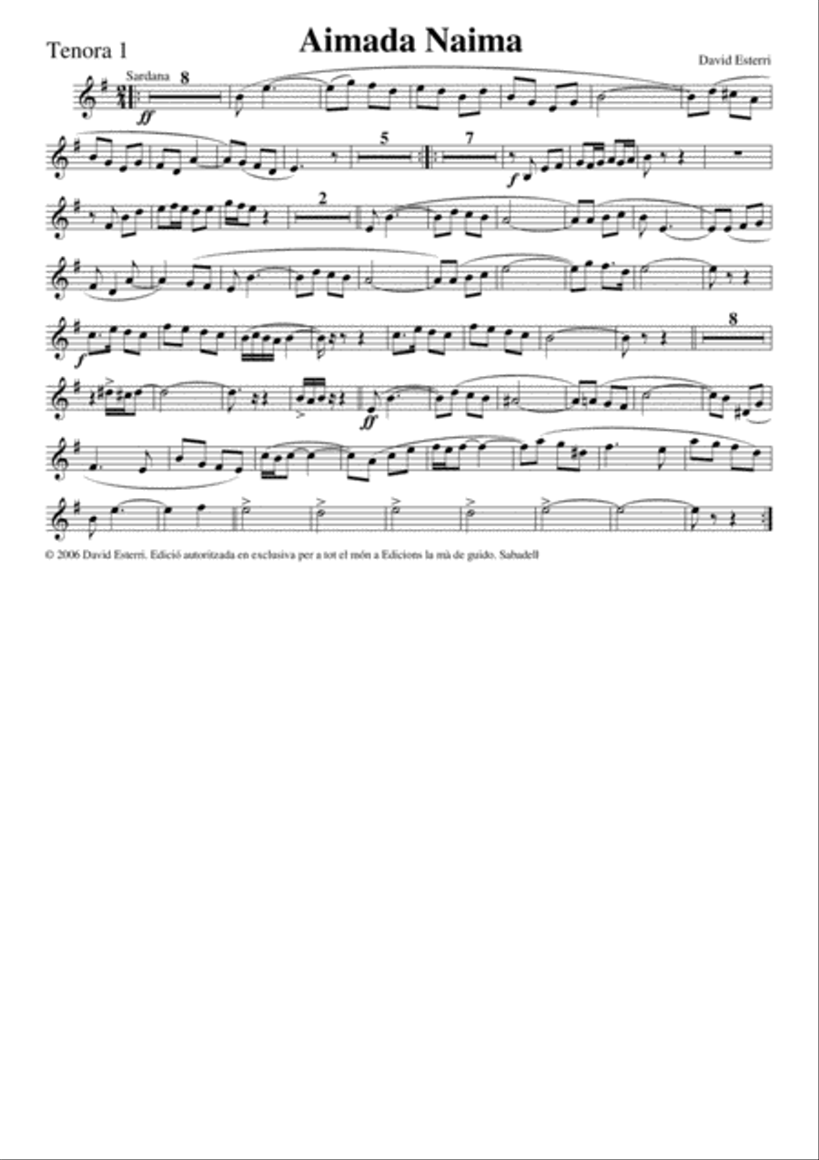 Aimada Naima Woodwind Ensemble scores gallery preview page 6