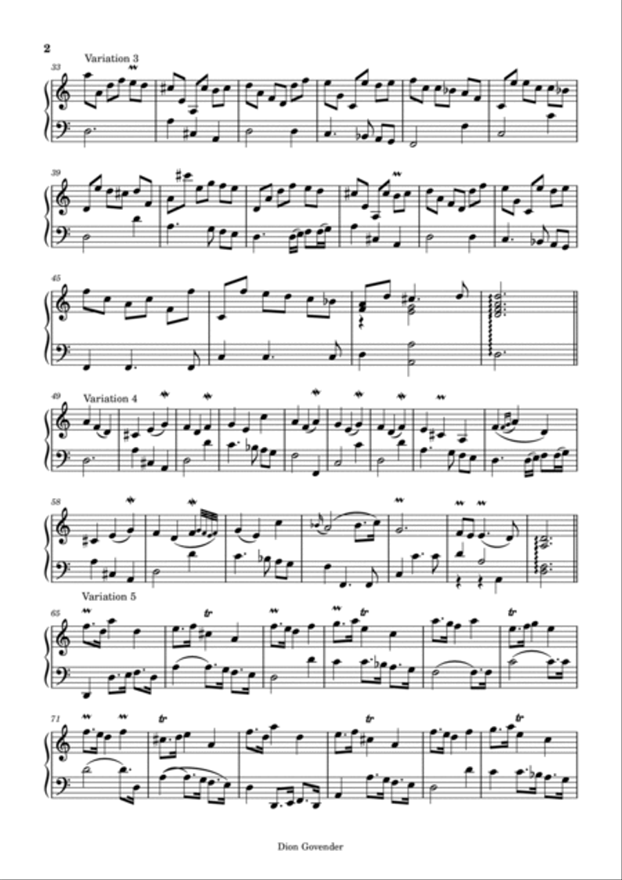 Les Folies d'Espagne Piano Solo scores gallery preview page 2