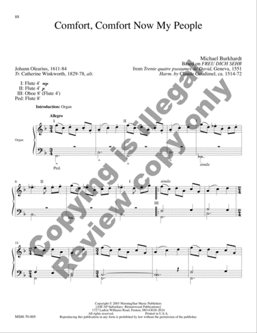 Savior of the Nations, Come (Full Score) Choir scores gallery preview page 77