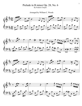 Prelude in B minor Op 28, No 6