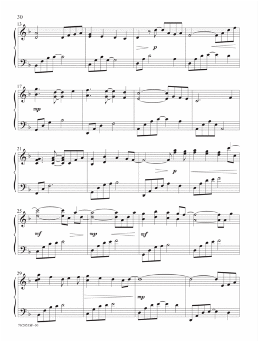 Peace on Earth Piano Solo scores gallery preview page 19