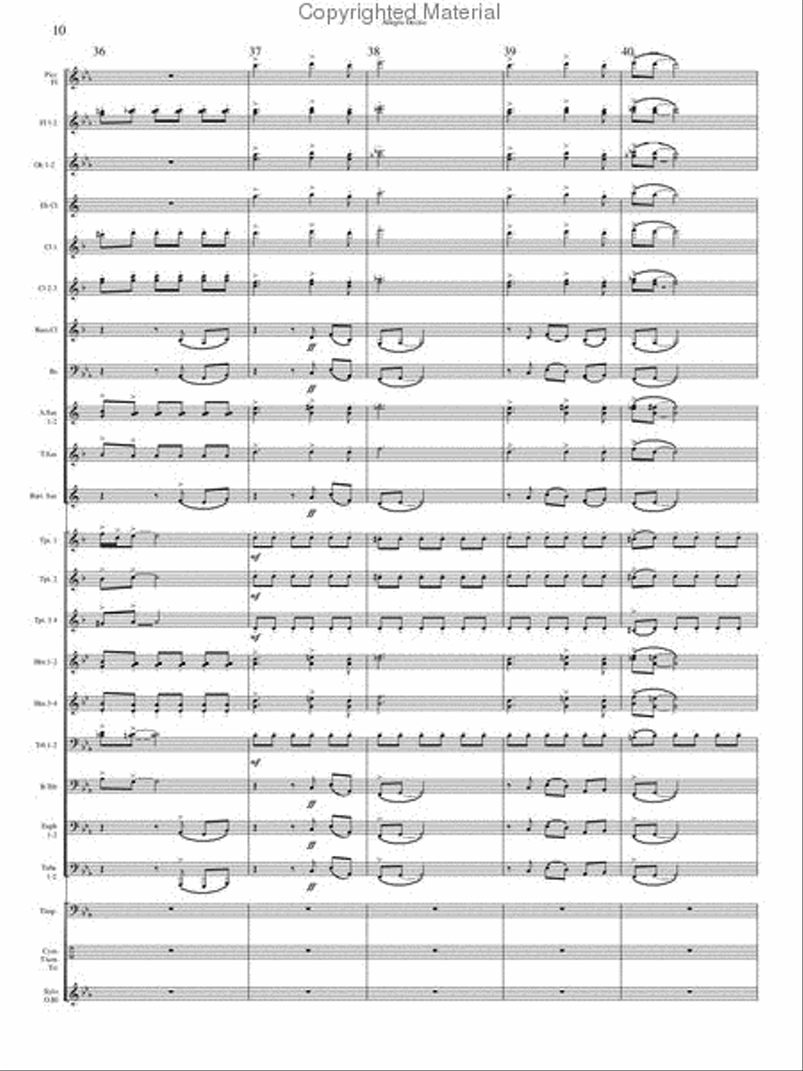 Allegro Deciso Concert Band scores gallery preview page 10