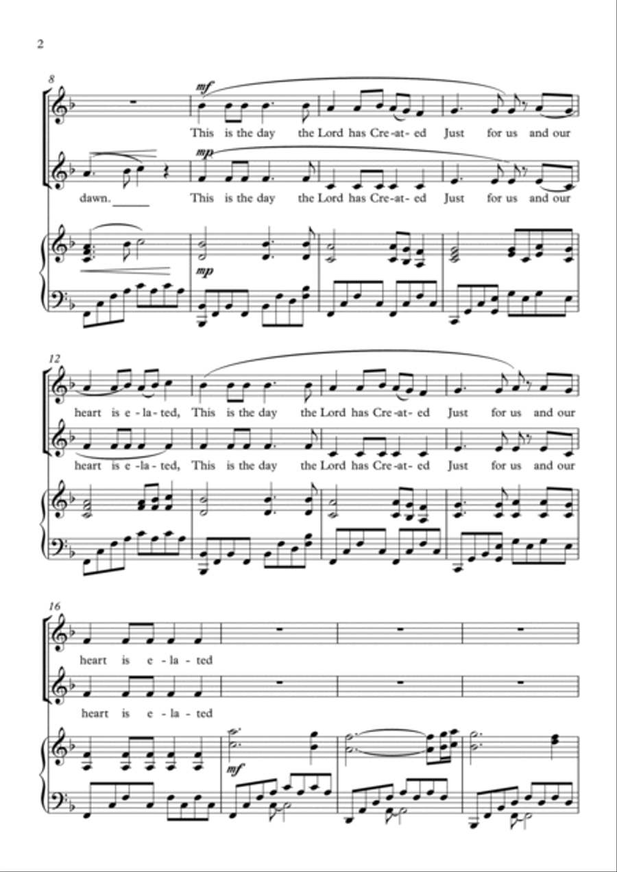 Sing with a Jubilant Heart SA scores gallery preview page 2