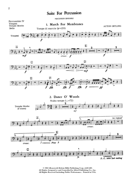 Suite for Percussion: 4th Percussion