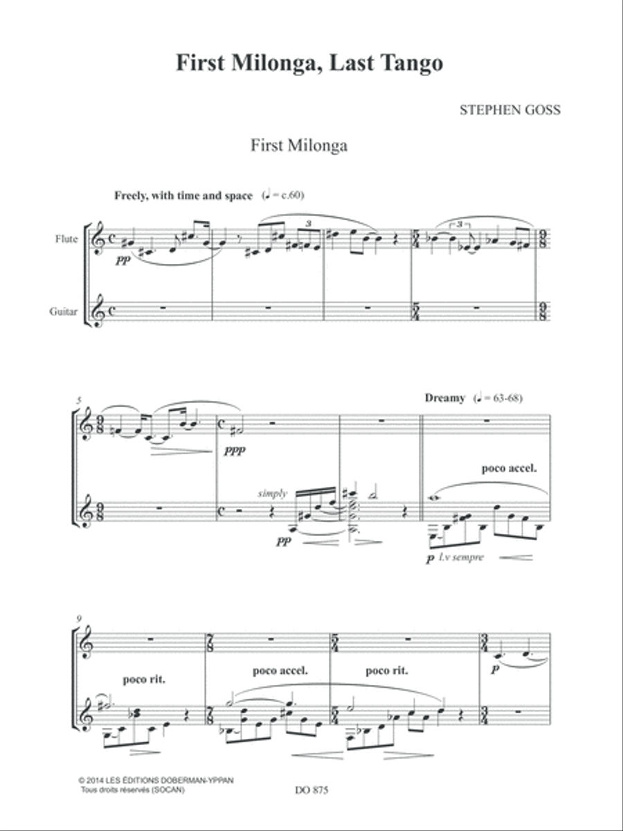 First Milonga, Last Tango Flute scores gallery preview page 4