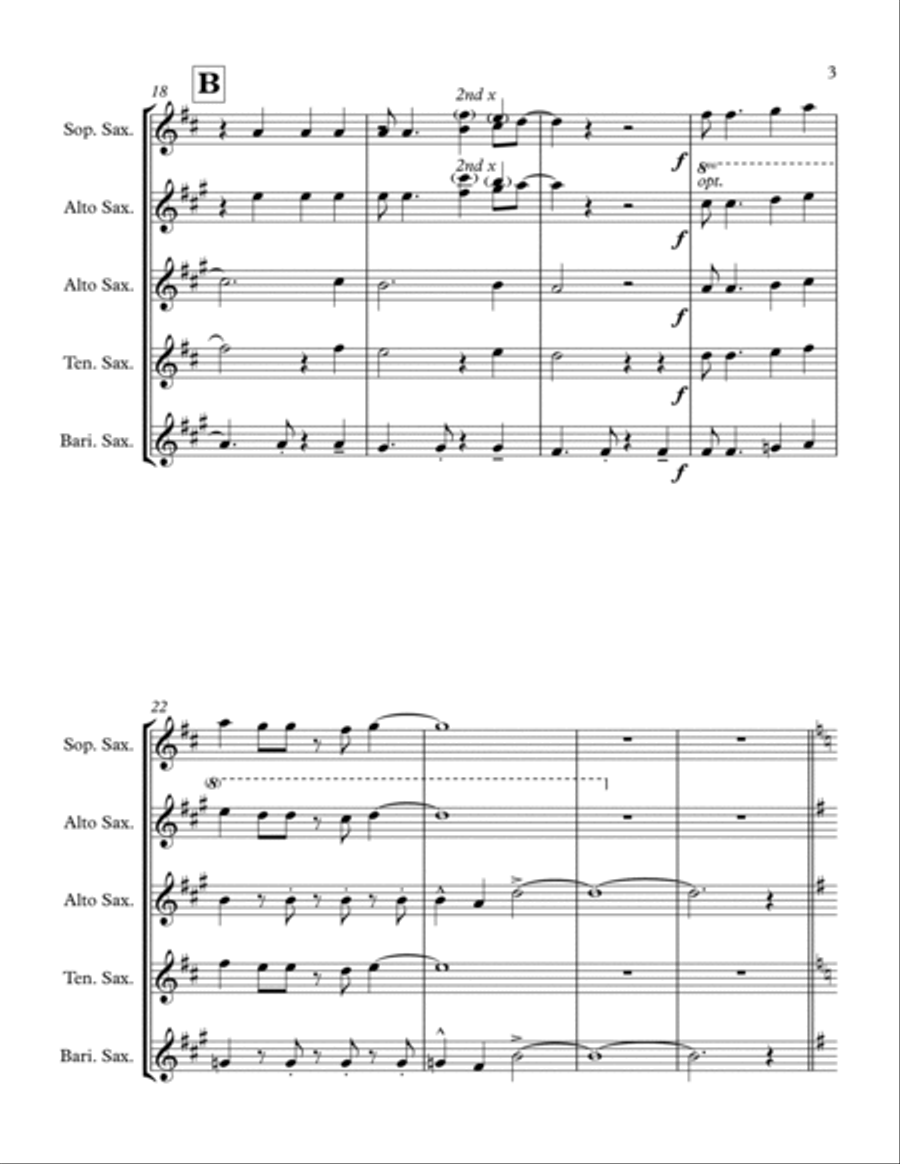 Africa Woodwind Quartet scores gallery preview page 3