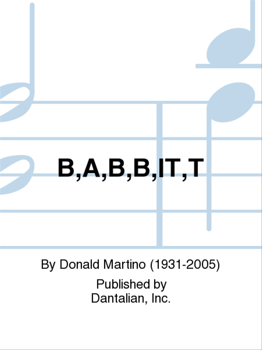 B,A,B,B,IT,T B,A,B,B,IT,T B-Flat Clarinet scores gallery preview page 1