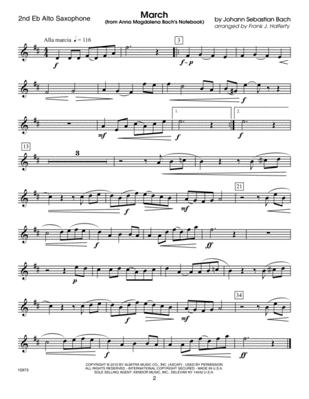 Classics For Saxophone Quartet - 2nd Eb Alto Saxophone