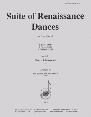Suite Of Renaissance Dances - Fl 4