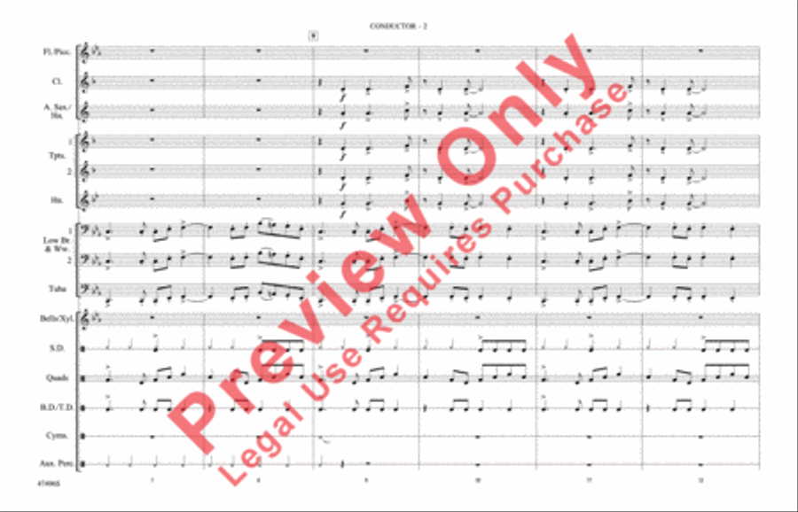 Black Eyes Marching Band scores gallery preview page 3