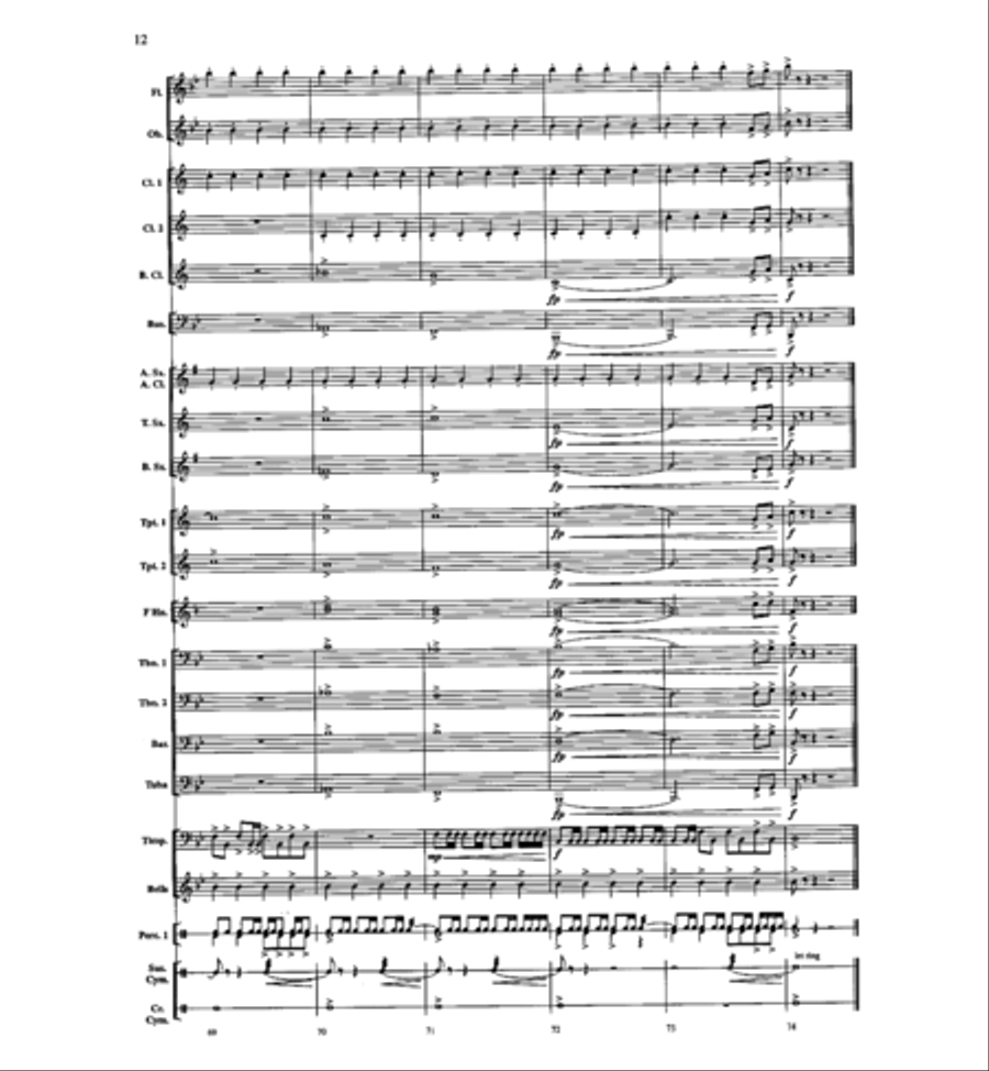 On Freedom's Wings Concert Band scores gallery preview page 13