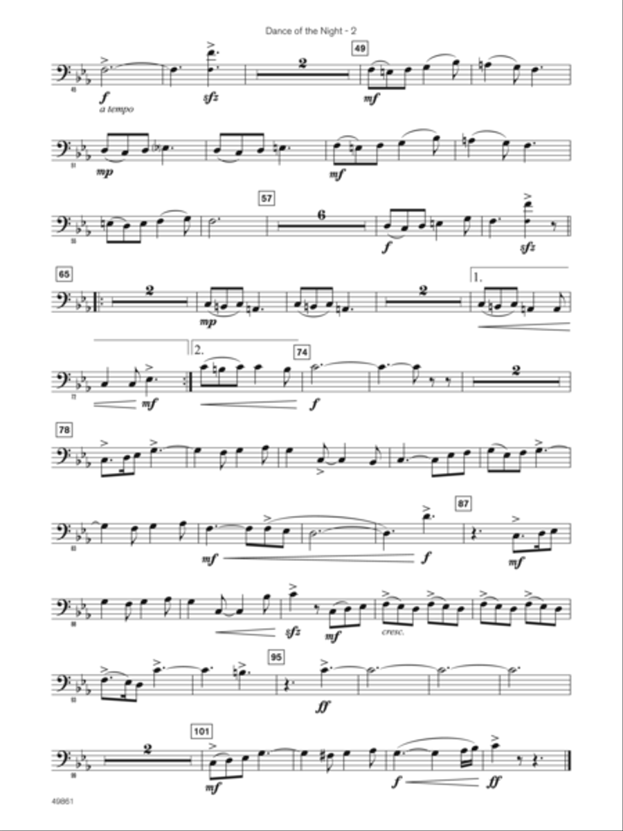Dance of the Night (Sound Innovations Soloist, Bassoon) Small Ensemble scores gallery preview page 2