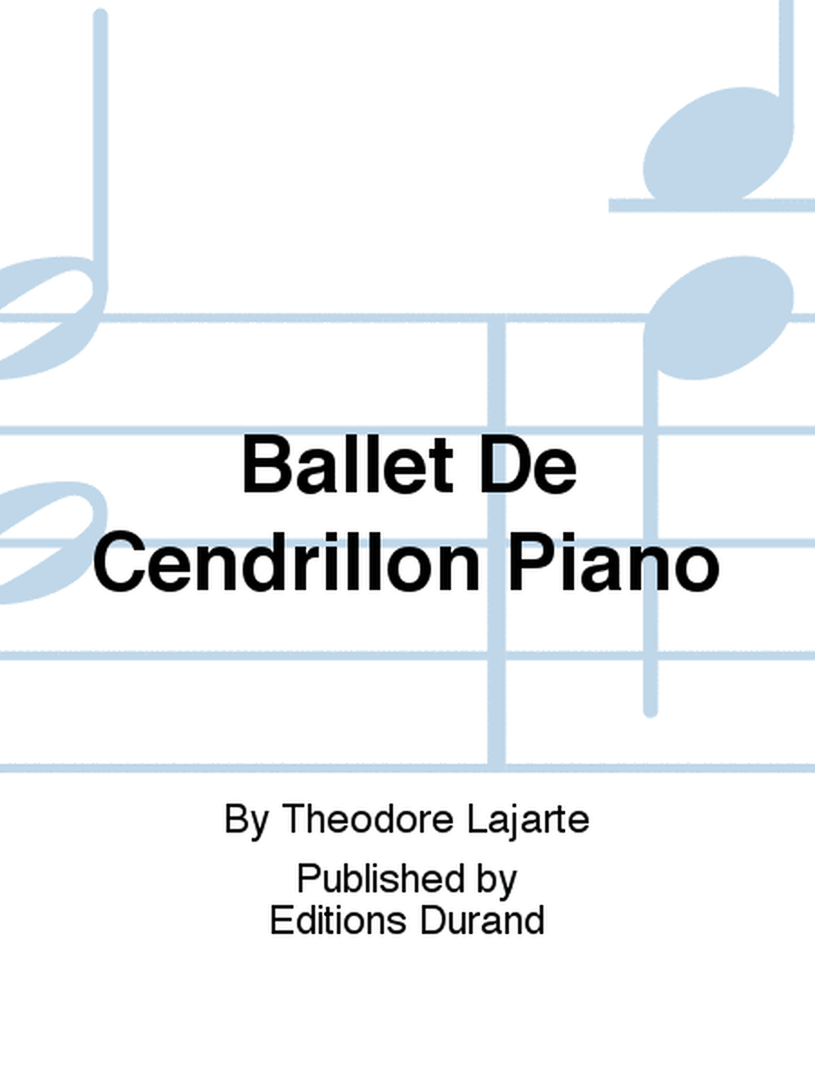 Ballet De Cendrillon Piano