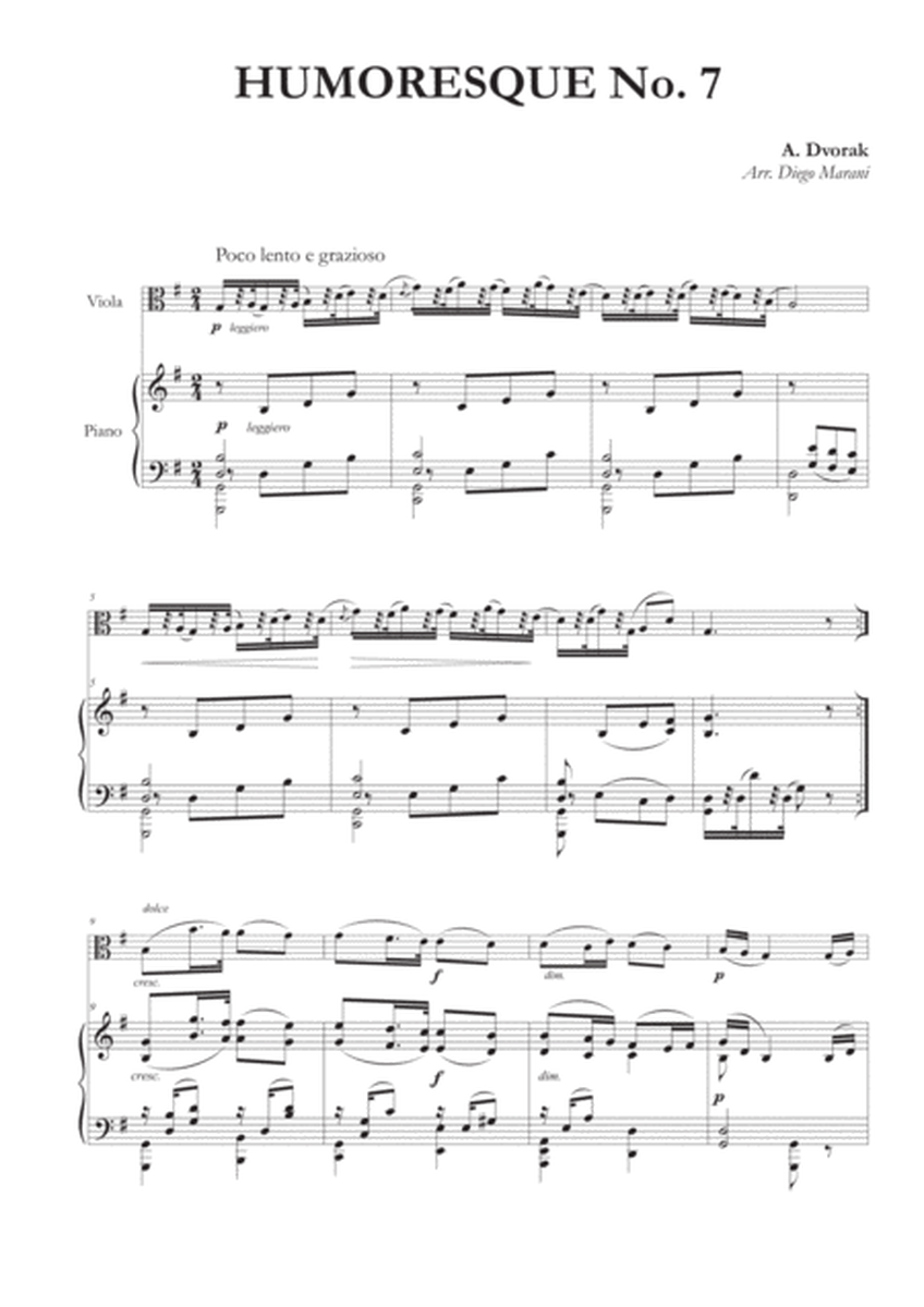 Humoresque No. 7 for Viola and Piano image number null