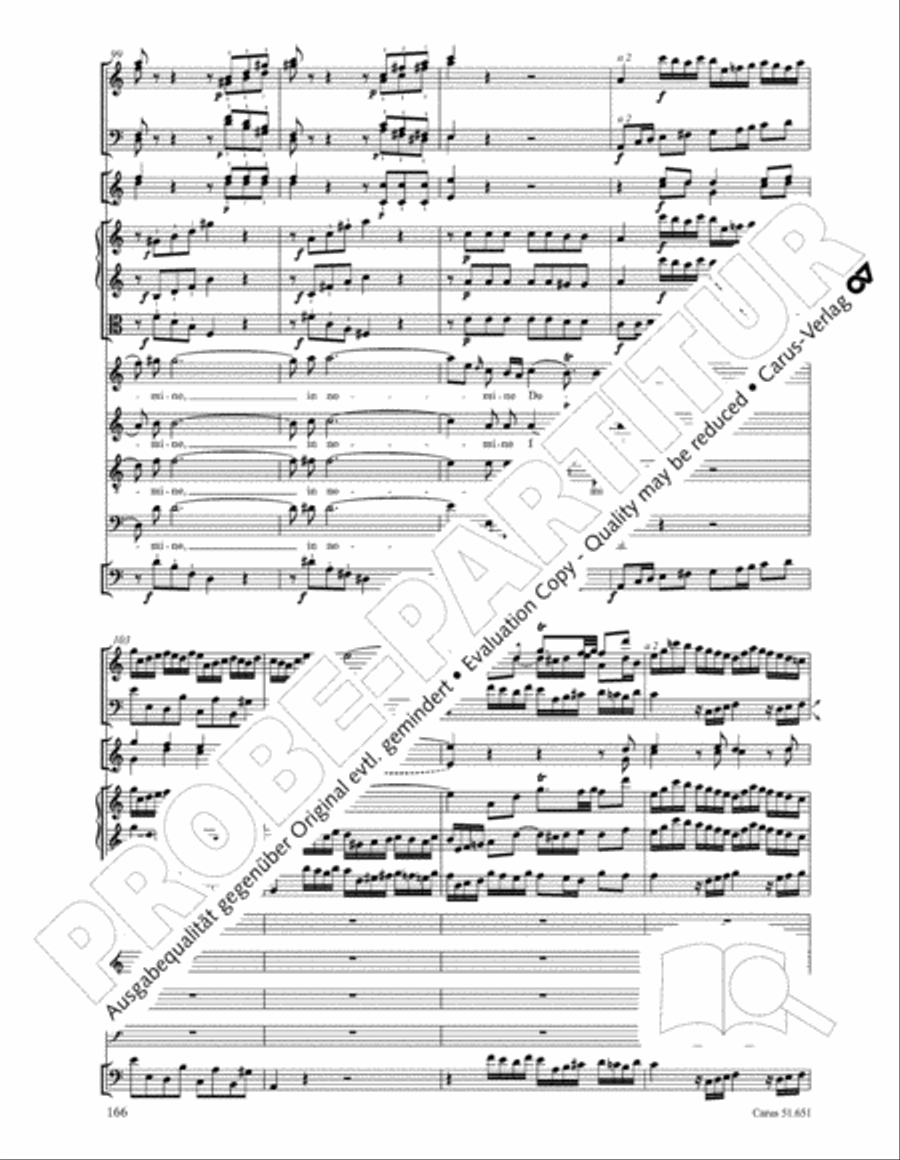 C Minor Mass, K. 427 (Missa in c KV 427) 4-Part scores gallery preview page 182