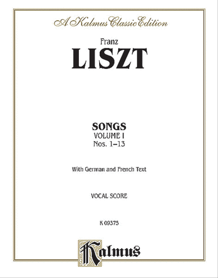 Songs, Volume 1 Songs, Volume 1 Voice scores gallery preview page 1
