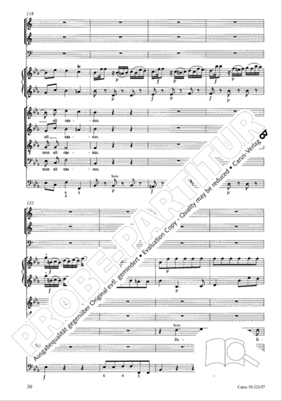 Requiem in C minor 4-Part scores gallery preview page 37