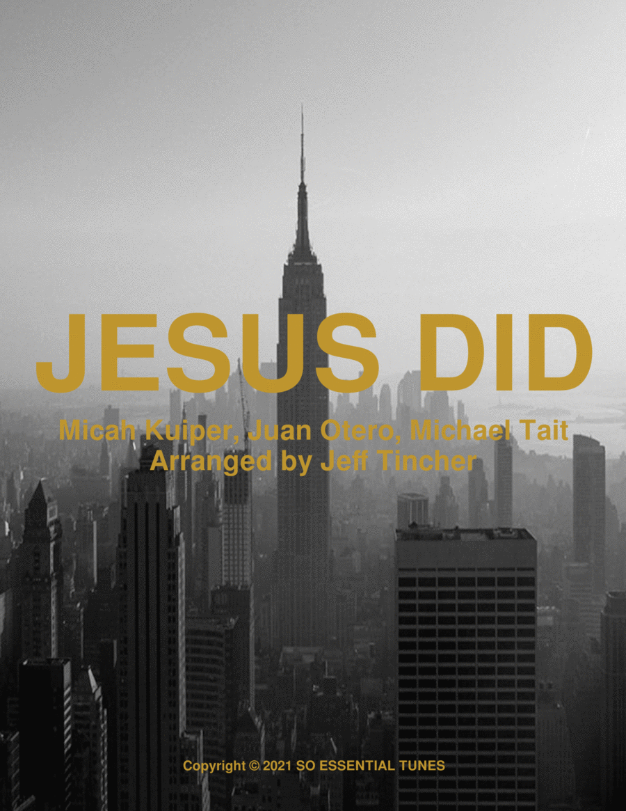 Jesus Did Piano, Vocal, Guitar scores gallery preview page 1