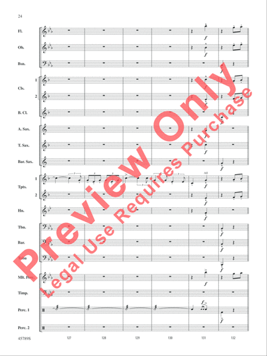 Images of Spain Concert Band scores gallery preview page 24