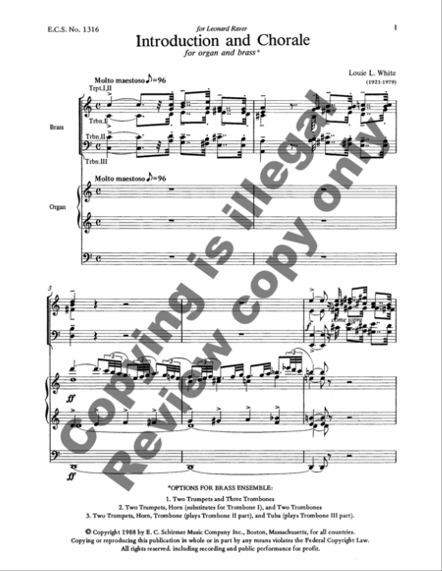 Introduction & Chorale Brass Ensemble scores gallery preview page 8