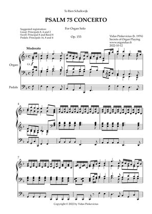 Psalm 75 Concerto, Op. 153 (Organ Solo) by Vidas Pinkevicius