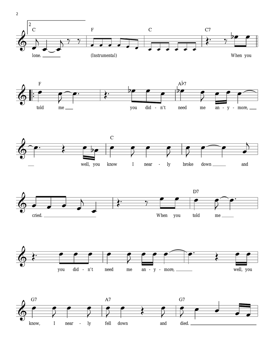 Oh! Darling Piano scores gallery preview page 2