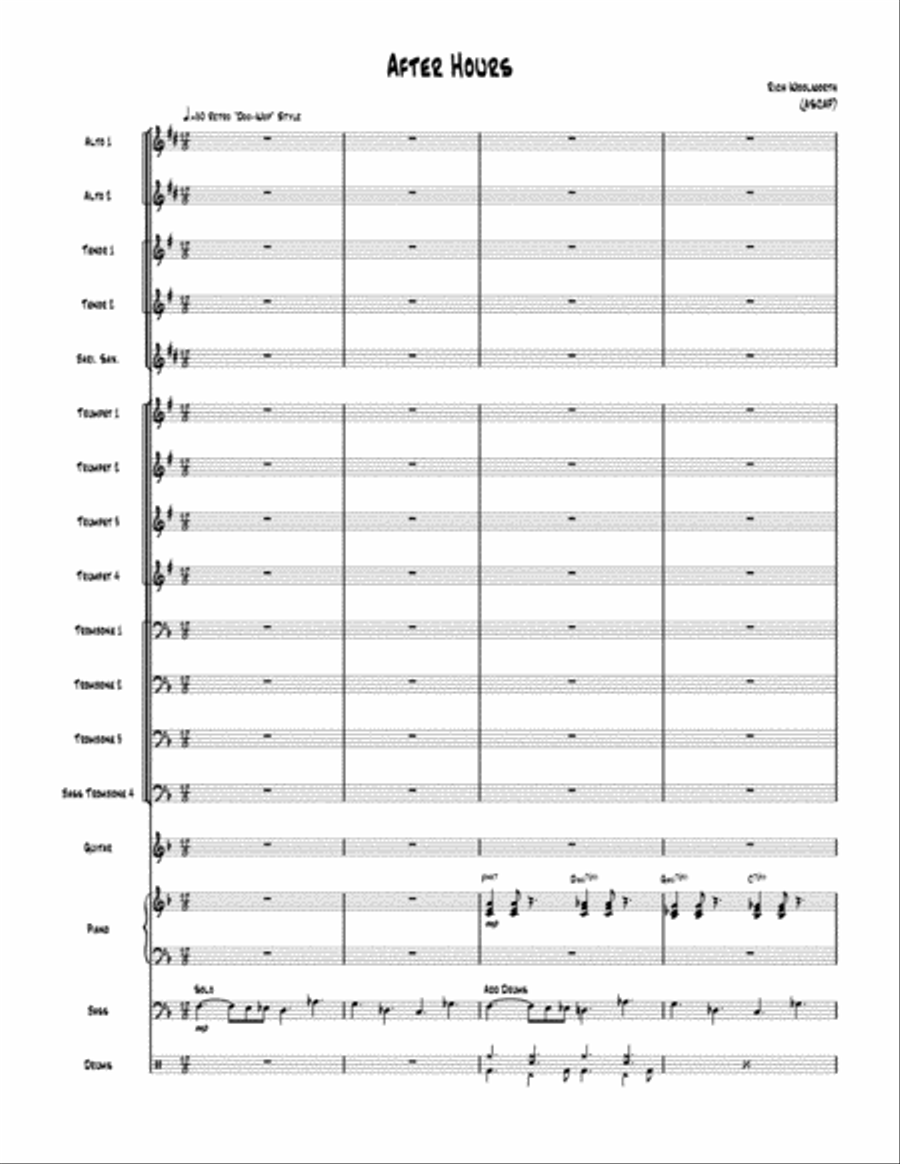 After Hours Jazz Ensemble scores gallery preview page 2