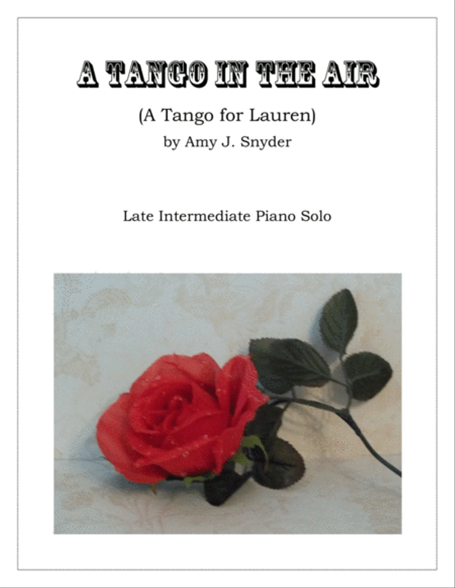 A Tango in the Air (A Tango for Lauren), piano solo Piano Solo scores gallery preview page 1