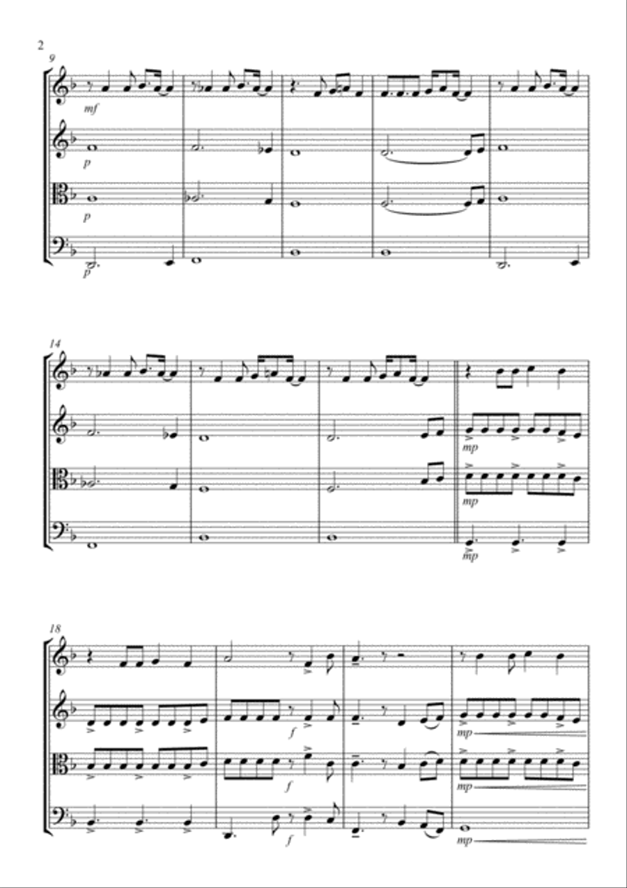 Enjoy The Silence Enjoy The Silence String Quartet scores gallery preview page 2