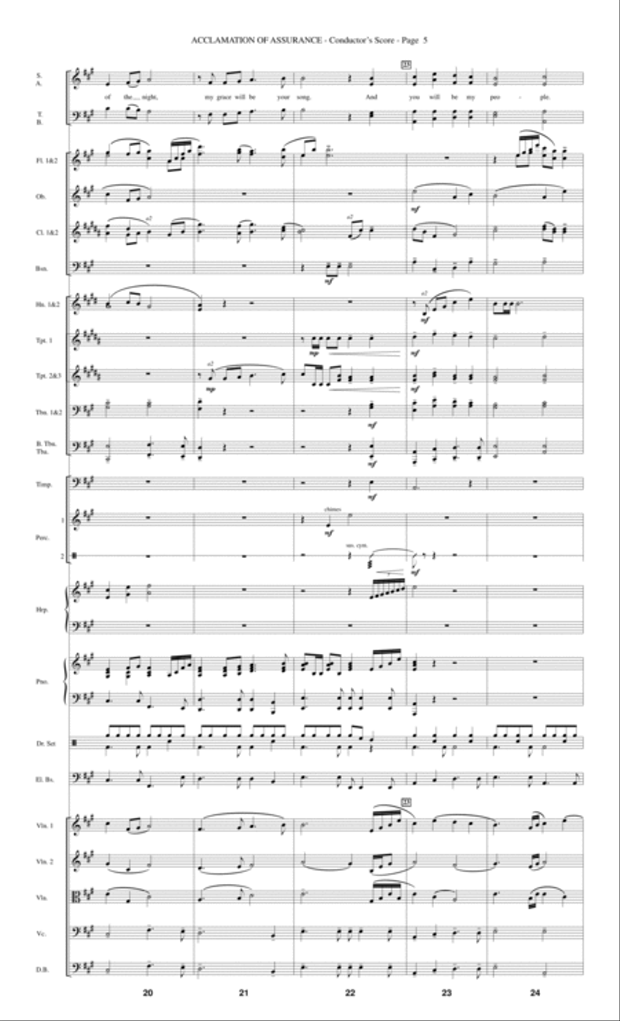 Acclamation of Assurance - Score Choir scores gallery preview page 5