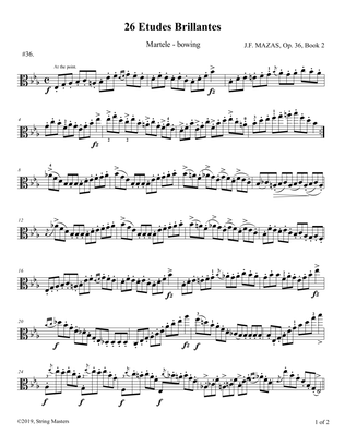 Mazas, Etudes for Viola Op 36, Book 2, No.36