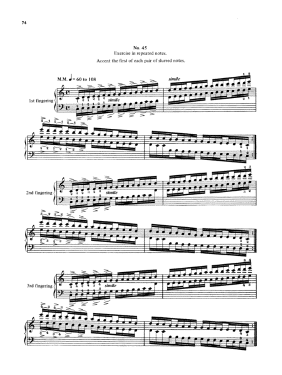 Hanon: The Virtuoso Pianist (Complete) Piano Solo scores gallery preview page 1