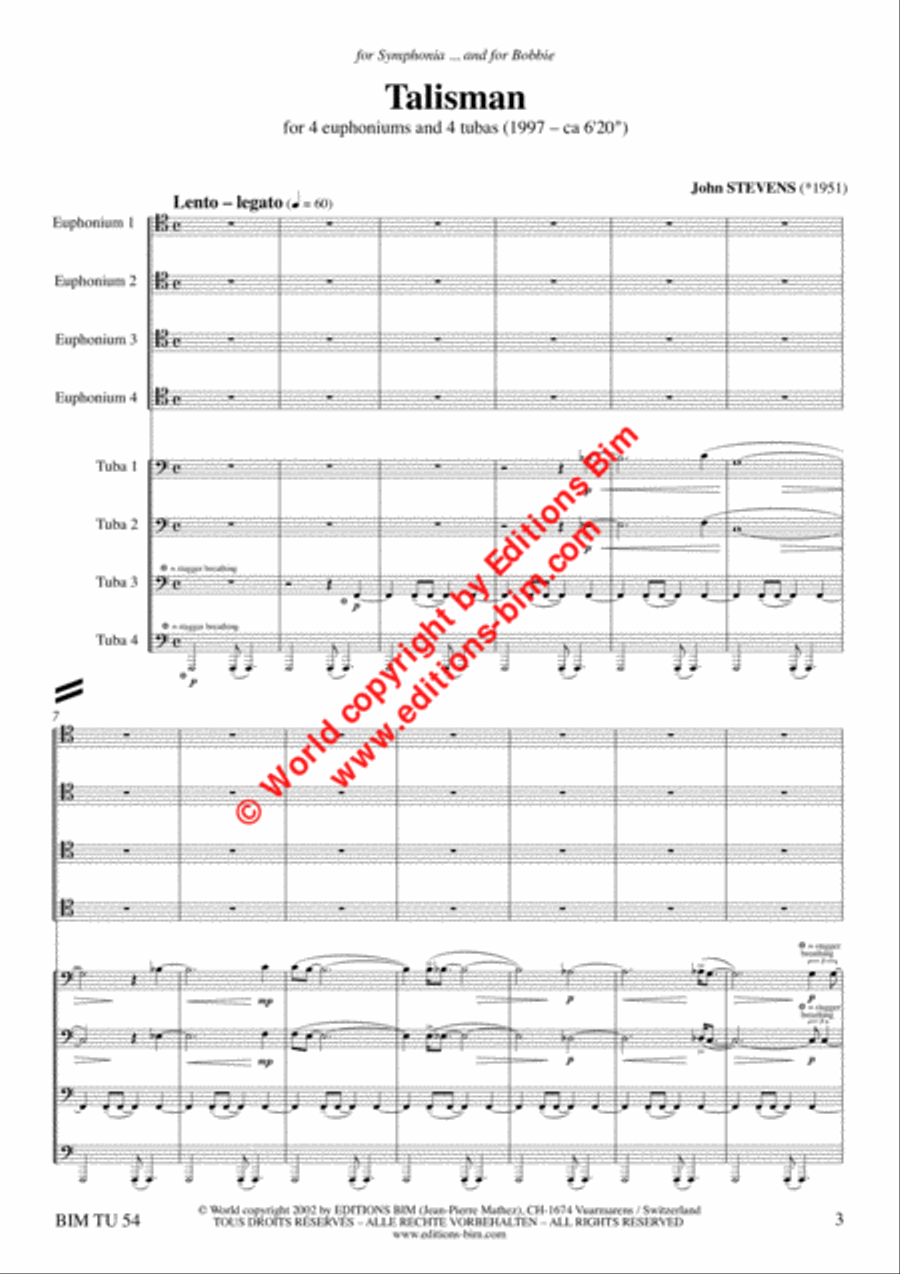 Talisman Talisman Euphonium scores gallery preview page 2