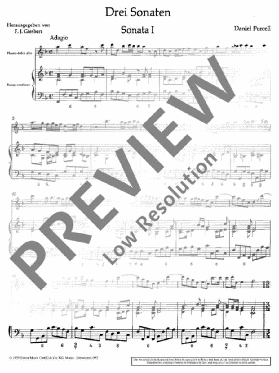 3 Sonatas Flute scores gallery preview page 4