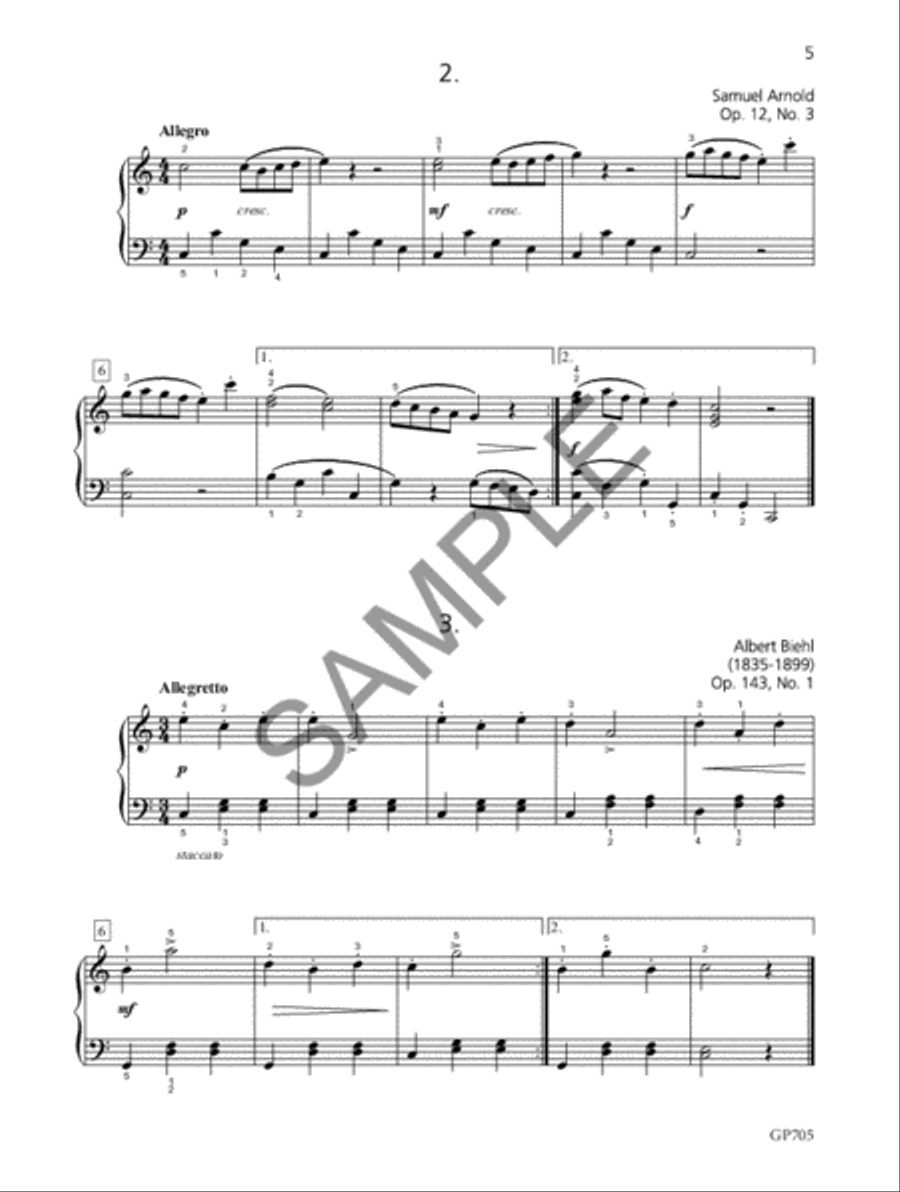 Piano Music For Sight Reading & Short Study Lv5 Piano Method scores gallery preview page 2