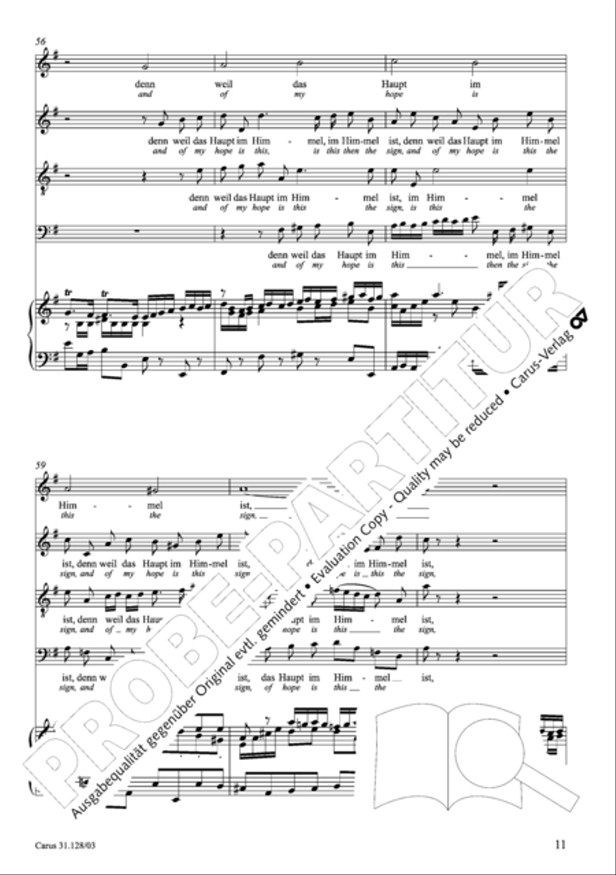 On Jesus Christ's ascent on high (Auf Christi Himmelfahrt allein) ATB scores gallery preview page 12