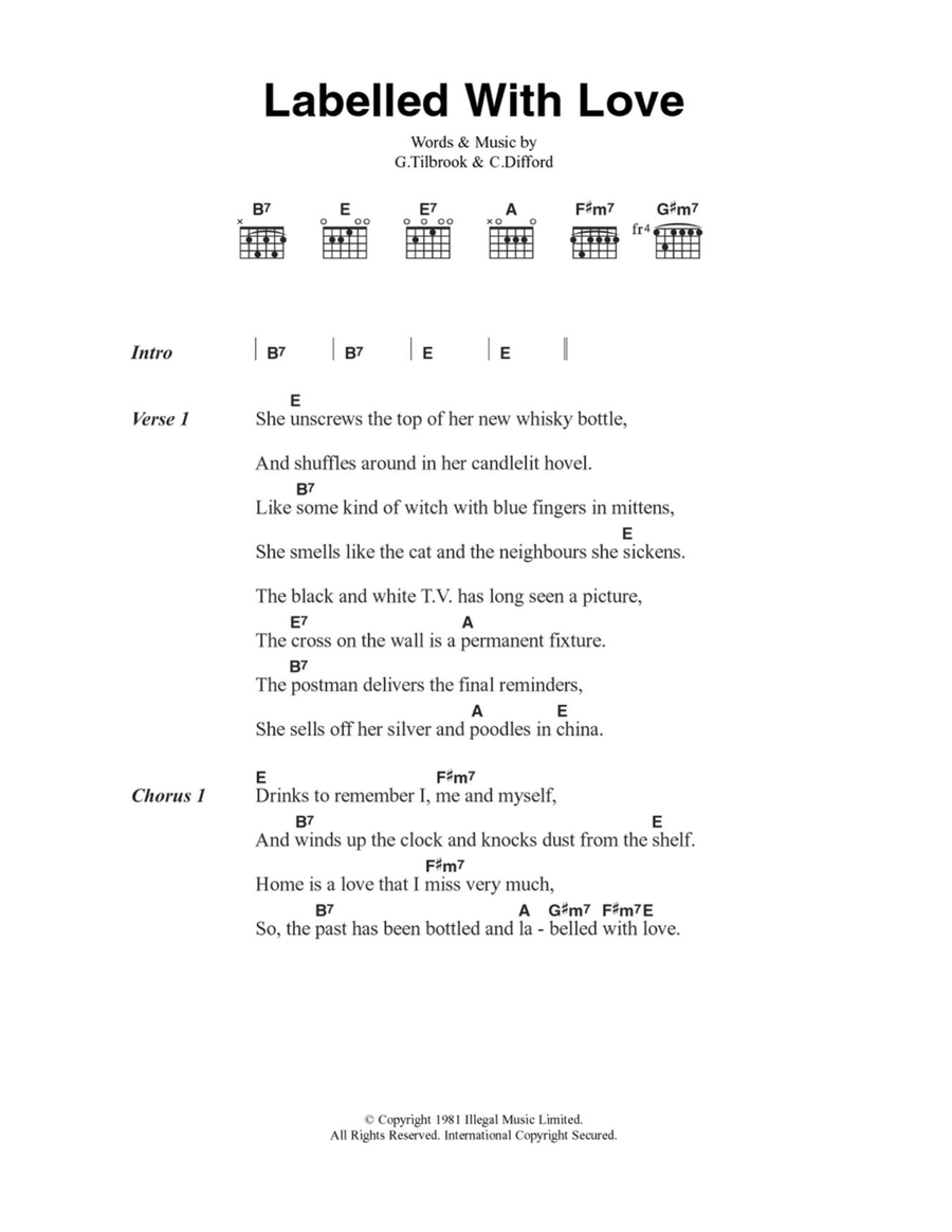 Labelled With Love Labelled With Love Acoustic Guitar scores gallery preview page 1