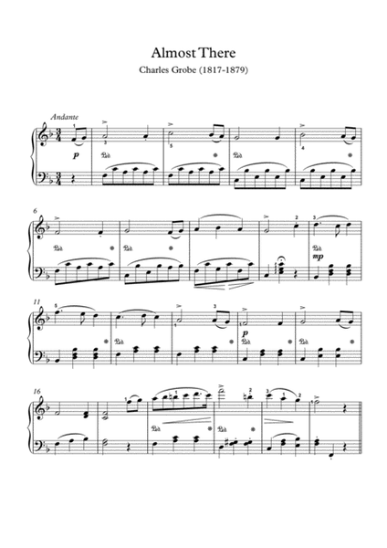 Almost There easy piano melody image number null
