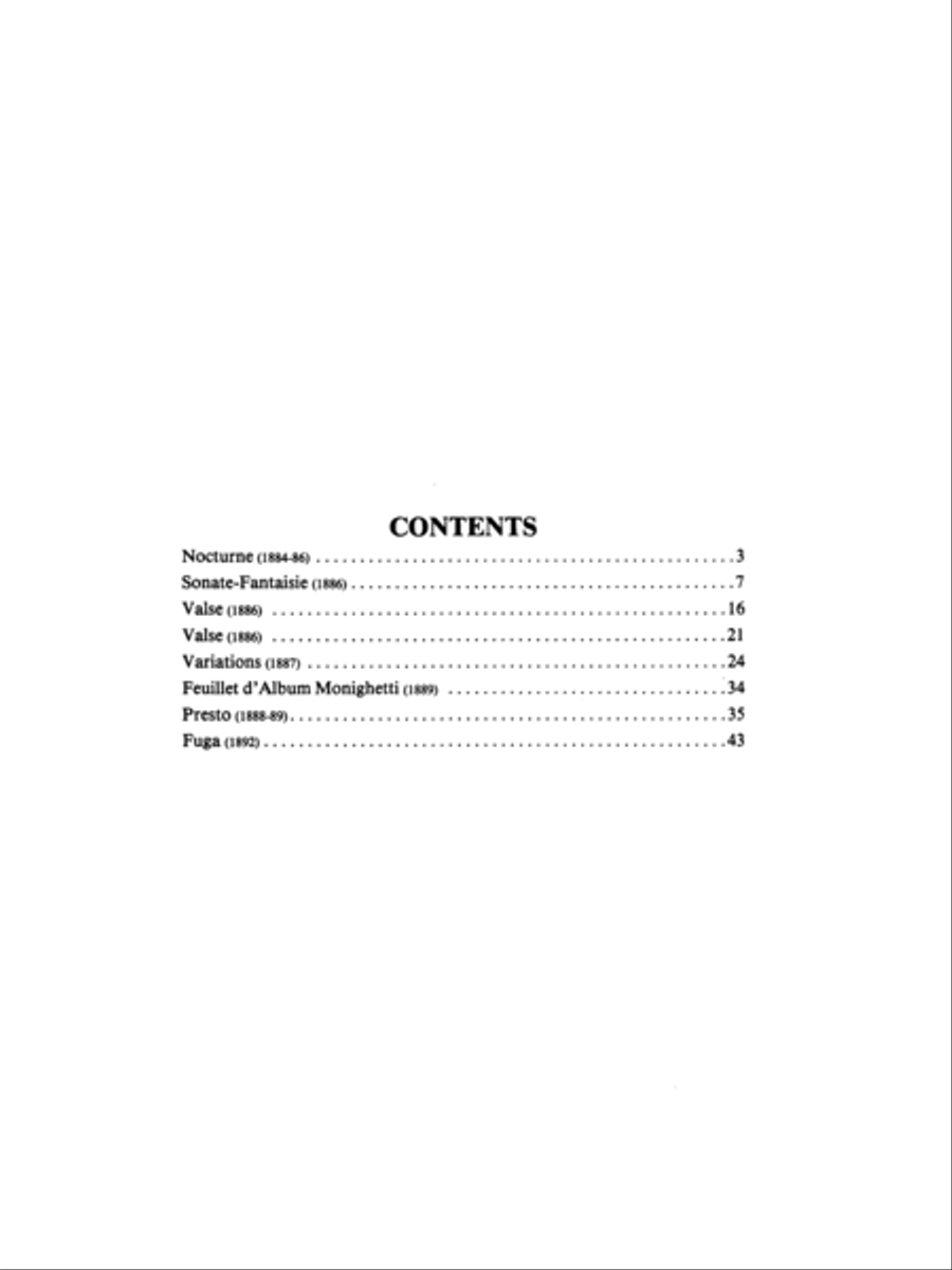 Early Works Piano Solo scores gallery preview page 3