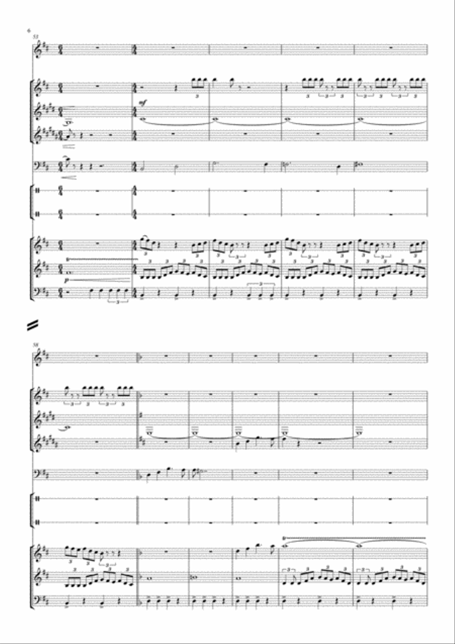 Rumpel's Defeat Large Ensemble scores gallery preview page 6