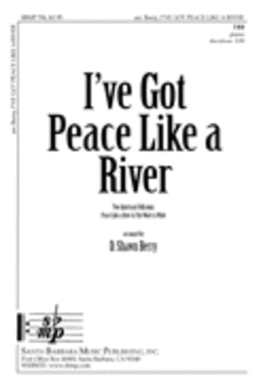Book cover for I've Got Peace Like a River - Transposed to E/F